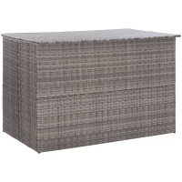 Dynbox grå 150x100x100 cm konstrotting vidaXL