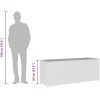 Dynbox grå 150x50x60 cm konstrotting vidaXL – miniatyr 10