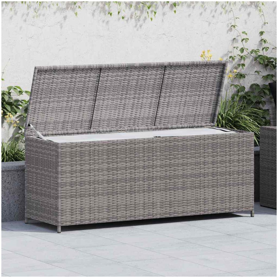 Dynbox grå 150x50x60 cm konstrotting vidaXL