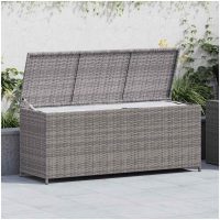Dynbox grå 150x50x60 cm konstrotting vidaXL