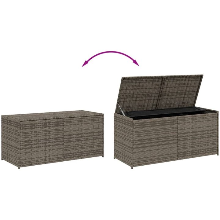 Dynbox grå 283L konstrotting vidaXL 120 x 50 x 56 cm – bild 7