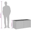 Dynbox grå 283L konstrotting vidaXL 120 x 50 x 56 cm – miniatyr 10