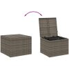 Dynbox grå 291L konstrotting vidaXL 80 x 75 x 59 cm – miniatyr 7