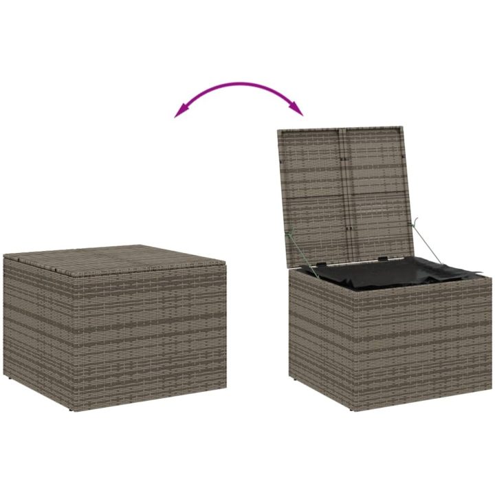 Dynbox grå 291L konstrotting vidaXL 80 x 75 x 59 cm – bild 7