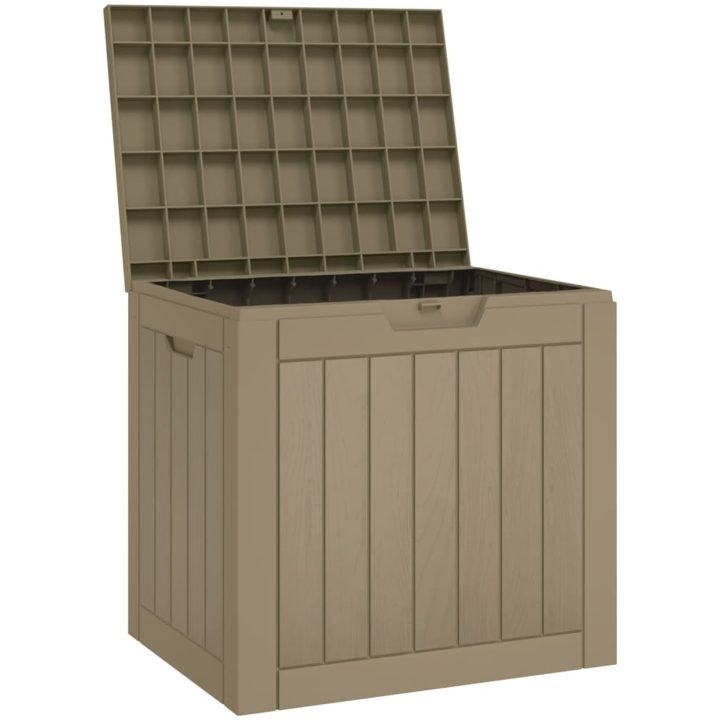 Dynbox grå 55,5x43x53 cm polypropen vidaXL – bild 4