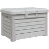 Dynbox grå 73x50,5x46,5 cm polypropen vidaXL – miniatyr 2