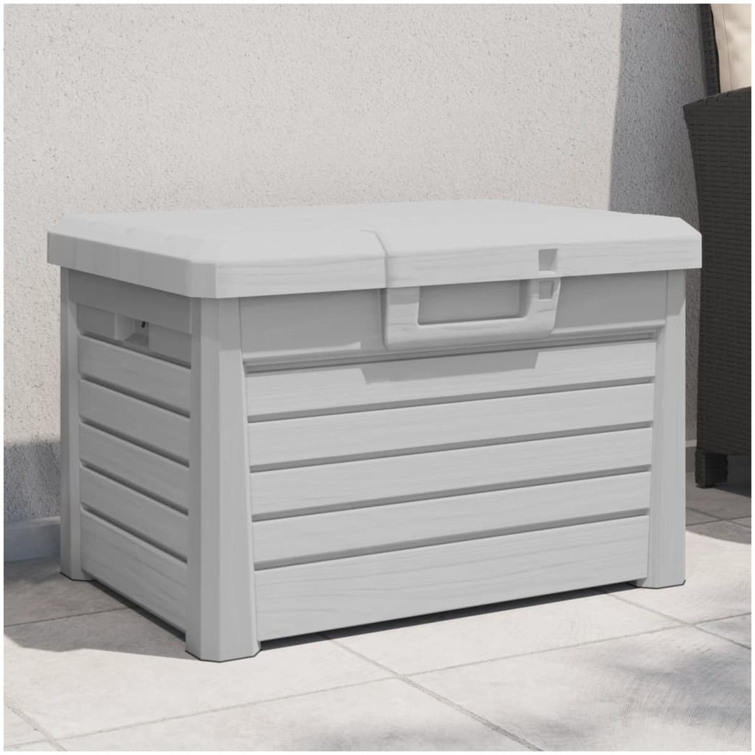 Dynbox grå 73x50,5x46,5 cm polypropen vidaXL