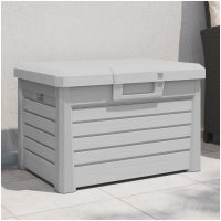 Dynbox grå 73x50,5x46,5 cm polypropen vidaXL