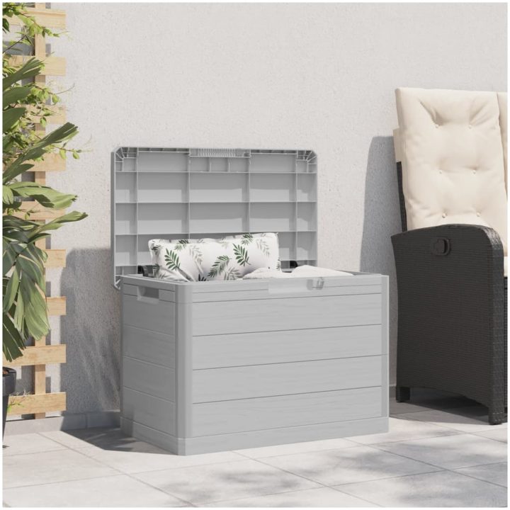 Dynbox grå 77,5x44,5x53 cm polypropen vidaXL – bild 3