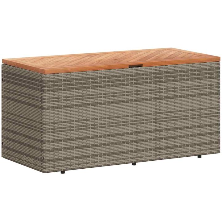 Dynbox grå konstrotting akaciaträ vidaXL 110 x 50 x 54 cm – bild 2