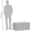 Dynbox grå konstrotting akaciaträ vidaXL 110 x 50 x 54 cm – miniatyr 11