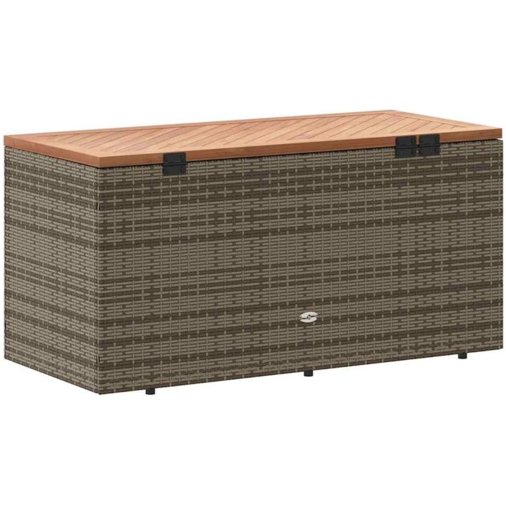 Dynbox grå konstrotting akaciaträ vidaXL 110 x 50 x 54 cm – bild 6