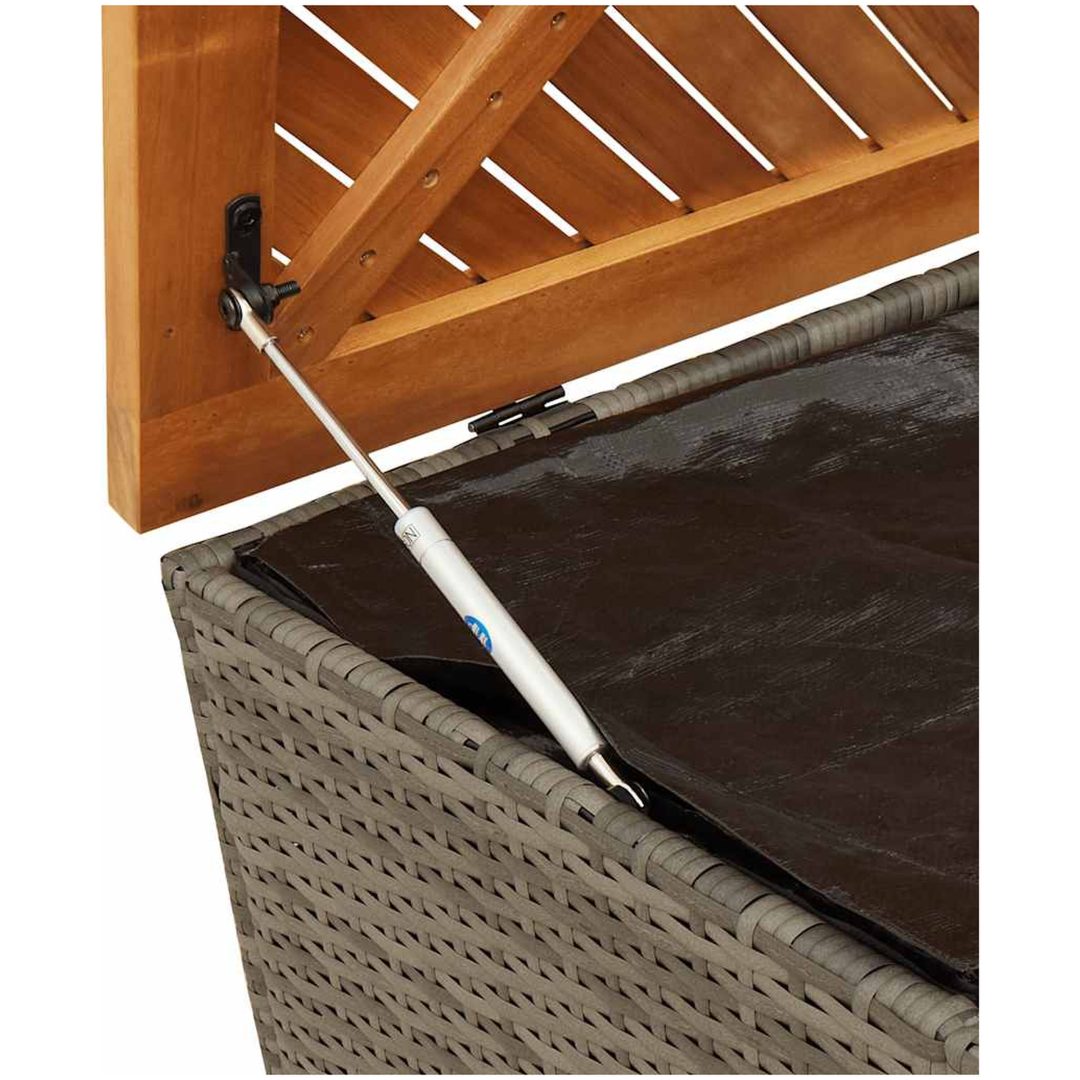 Dynbox grå konstrotting akaciaträ vidaXL 110 x 50 x 54 cm – bild 8