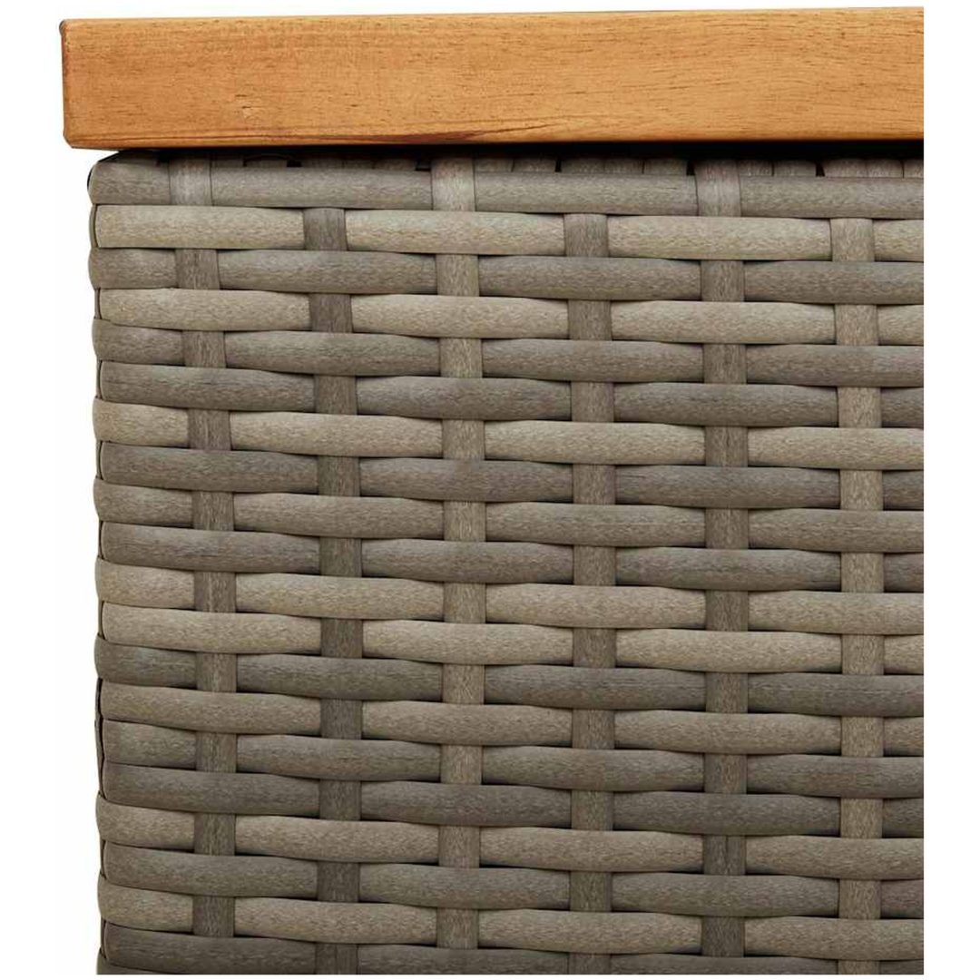 Dynbox grå konstrotting akaciaträ vidaXL 110 x 50 x 54 cm – bild 9