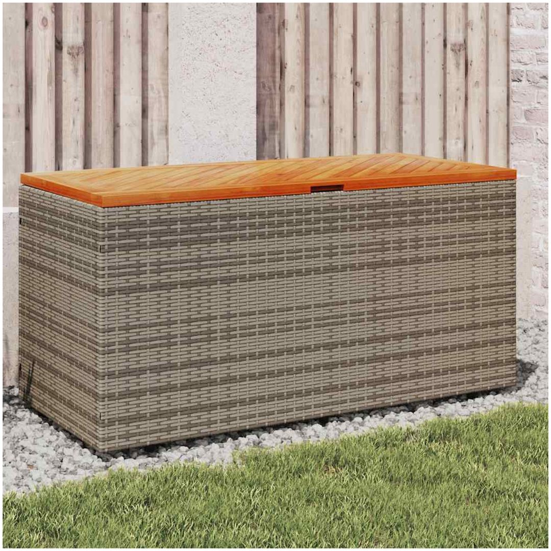 Dynbox grå konstrotting akaciaträ vidaXL 110 x 50 x 54 cm