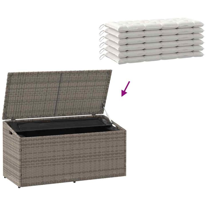 Dynbox grå konstrotting vidaXL 110 x 50 x 58 cm – bild 7