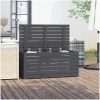 Dynbox grå massiv furu vidaXL 101 x 50.5 x 46.5 cm – miniatyr 3