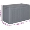 Dynbox grå PP rotting 180 l vidaXL – miniatyr 9