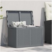 Dynbox grå PP rotting 180 l vidaXL