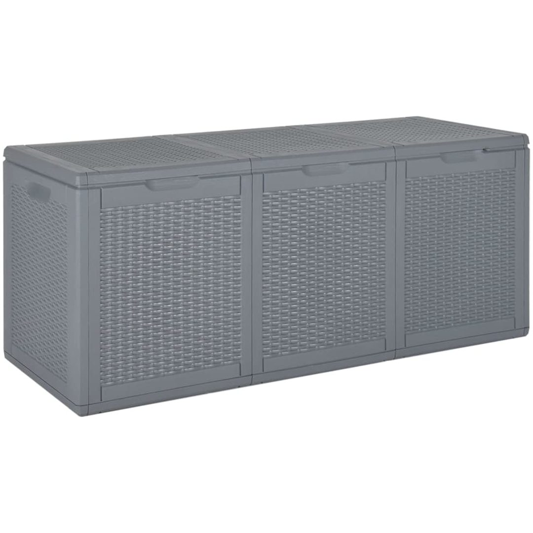 Dynbox grå PP rotting 270 l vidaXL – bild 2