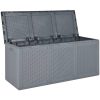Dynbox grå PP rotting 270 l vidaXL – miniatyr 5