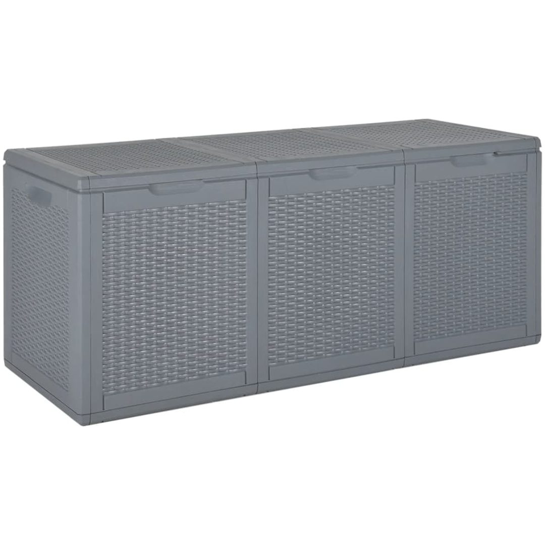 Dynbox grå PP rotting 270 l vidaXL