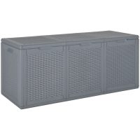 Dynbox grå PP rotting 270 l vidaXL