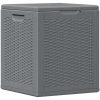 Dynbox grå PP rotting 90 l vidaXL – miniatyr 2