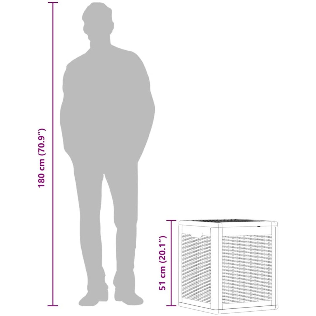 Dynbox grå PP rotting 90 l vidaXL – bild 11