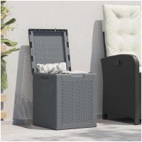 Dynbox grå PP rotting 90 l vidaXL