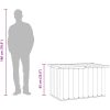 Dynbox grå vidaXL 109 x 67 x 65 cm – miniatyr 11