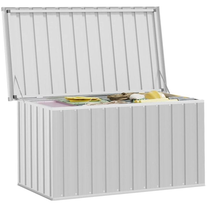 Dynbox grå vidaXL 129 x 67 x 65 cm – bild 4