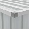Dynbox grå vidaXL 129 x 67 x 65 cm – miniatyr 10