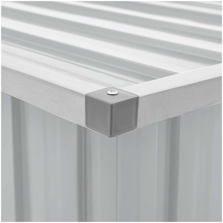 Dynbox grå vidaXL 129 x 67 x 65 cm – bild 10