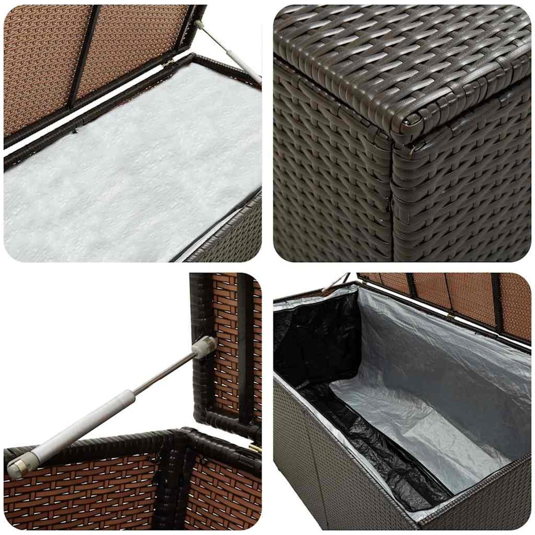 Dynbox konstrotting brun vidaXL 100 x 50 x 50 cm – bild 7