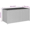 Dynbox konstrotting grå vidaXL 100 x 50 x 50 cm – miniatyr 8