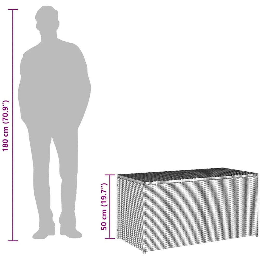 Dynbox konstrotting grå vidaXL 100 x 50 x 50 cm – bild 9