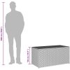 Dynbox konstrotting svart vidaXL 100 x 50 x 50 cm – miniatyr 8
