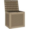 Dynbox ljusbrun 55,5x43x53 cm polypropen vidaXL – miniatyr 4