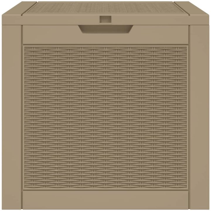 Dynbox ljusbrun 55,5x43x53 cm polypropen vidaXL – bild 5