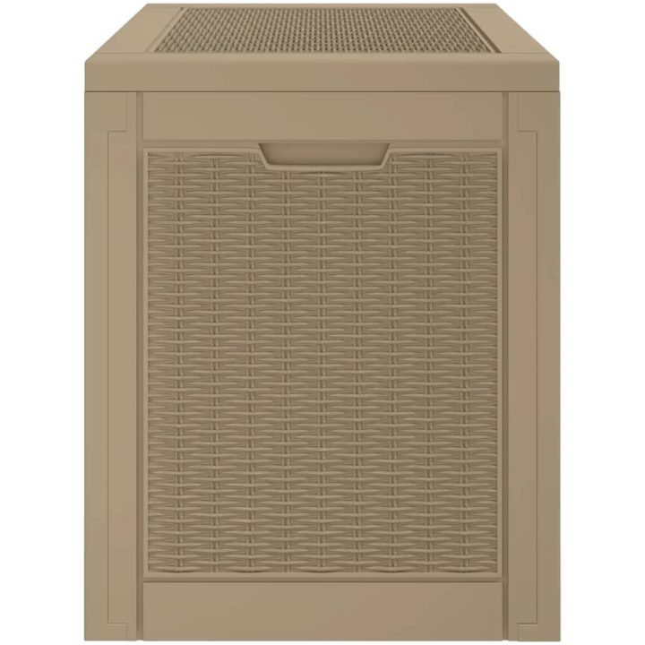 Dynbox ljusbrun 55,5x43x53 cm polypropen vidaXL – bild 6