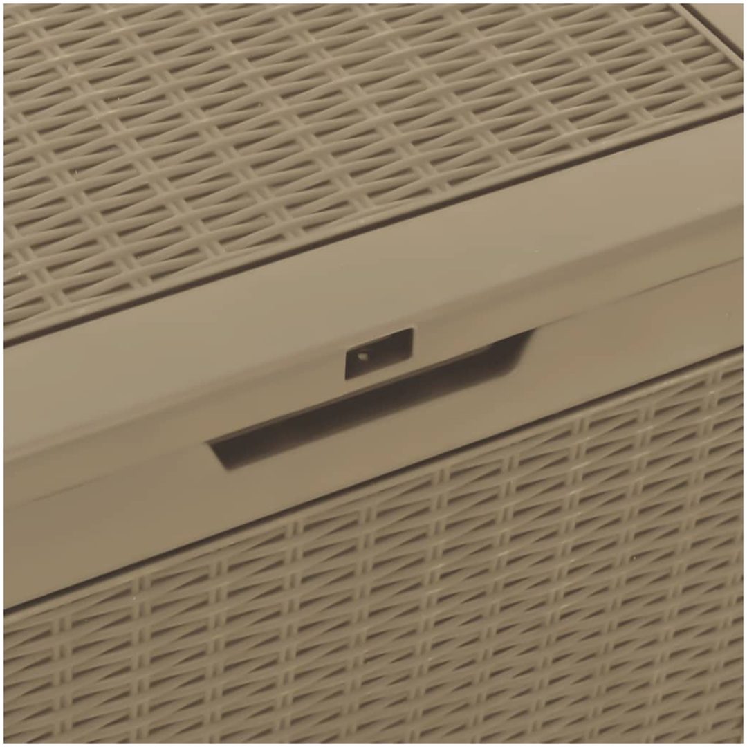 Dynbox ljusbrun 55,5x43x53 cm polypropen vidaXL – bild 7
