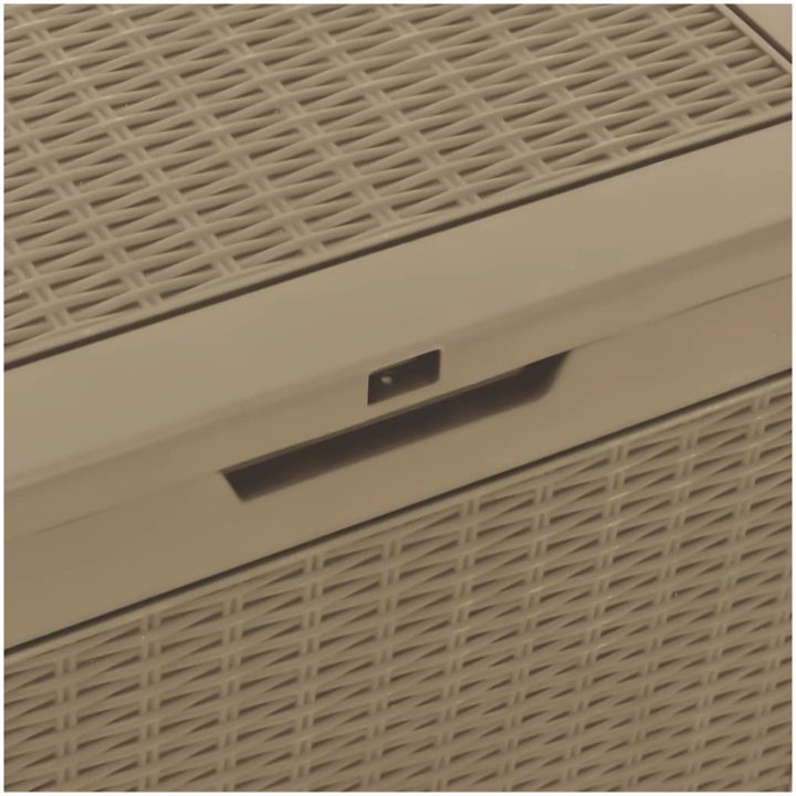 Dynbox ljusbrun 55,5x43x53 cm polypropen vidaXL – bild 7