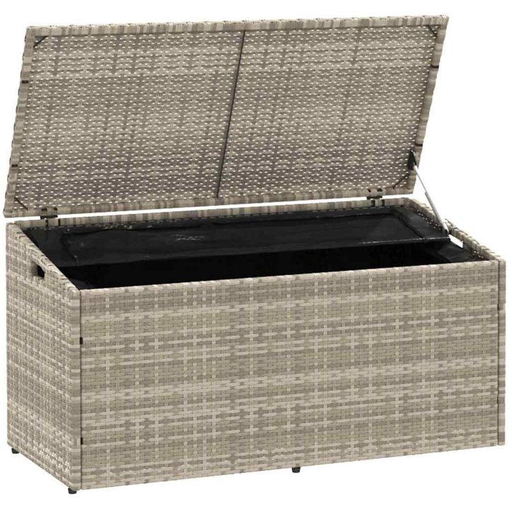 Dynbox ljusgrå konstrotting vidaXL 110 x 50 x 58 cm – bild 3