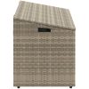 Dynbox ljusgrå konstrotting vidaXL 110 x 50 x 58 cm – miniatyr 5