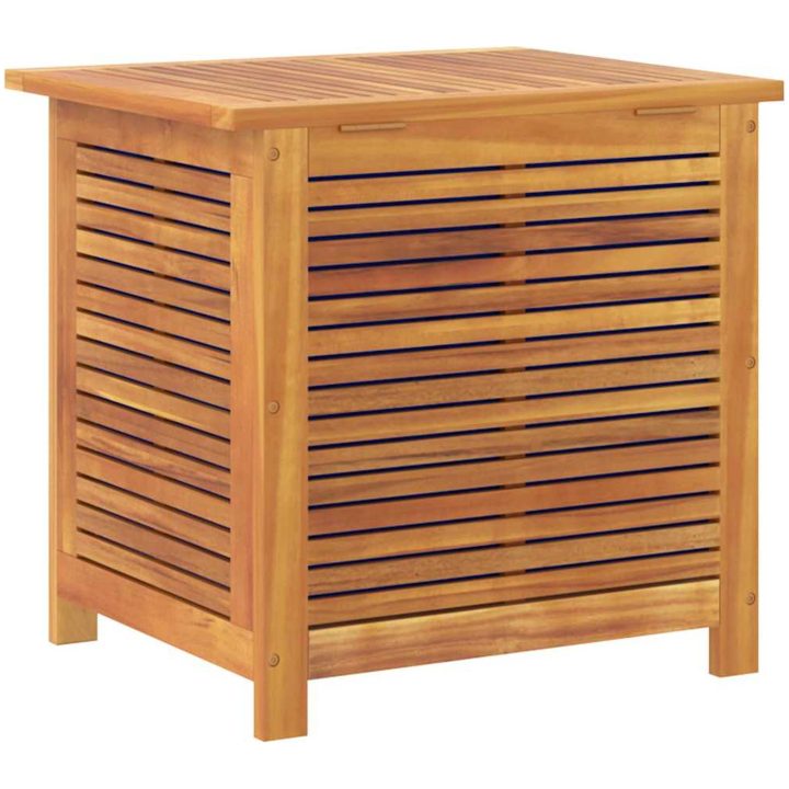 Dynbox massivt akaciaträ vidaXL 60 x 50 x 56 cm – bild 9