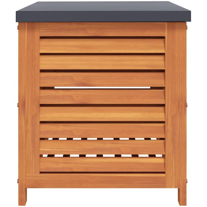 Dynbox massivt eukalyptusträ vidaXL 60 x 50 x 55 cm – bild 5
