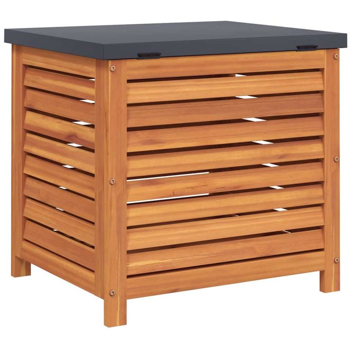 Dynbox massivt eukalyptusträ vidaXL 60 x 50 x 55 cm – bild 6