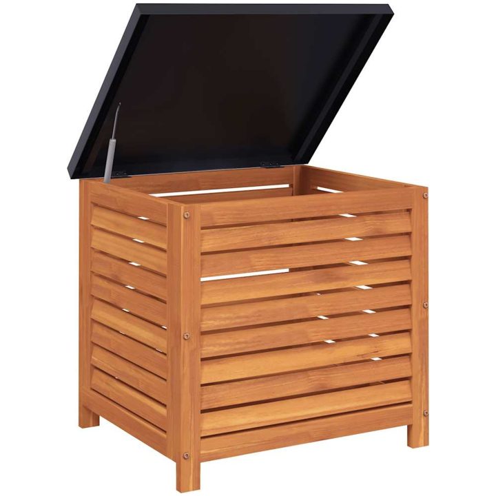 Dynbox massivt eukalyptusträ vidaXL 60 x 50 x 55 cm – bild 7