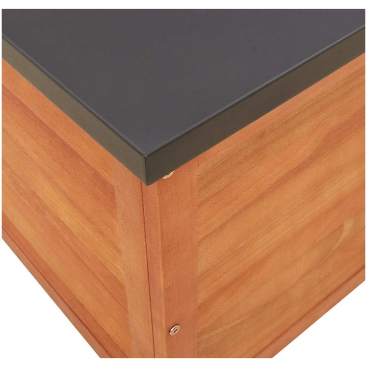 Dynbox massivt eukalyptusträ vidaXL 90 x 48 x 55 cm – bild 8